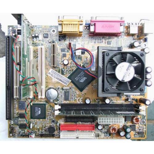 技嘉GA-6VEML GA-6VEM 8601T 主板370 带ISA 带CPU 风扇 内存主板