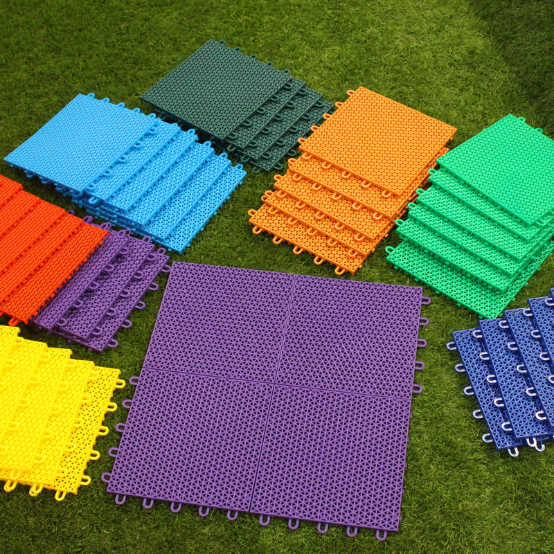 热销悬浮地板幼儿园室外运动地垫学校操场跑道篮球场轮滑旱冰防滑