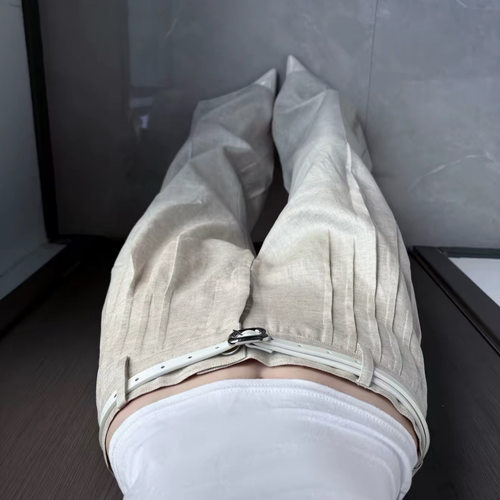 夏季轻奢天丝亚麻女阔腿西裤