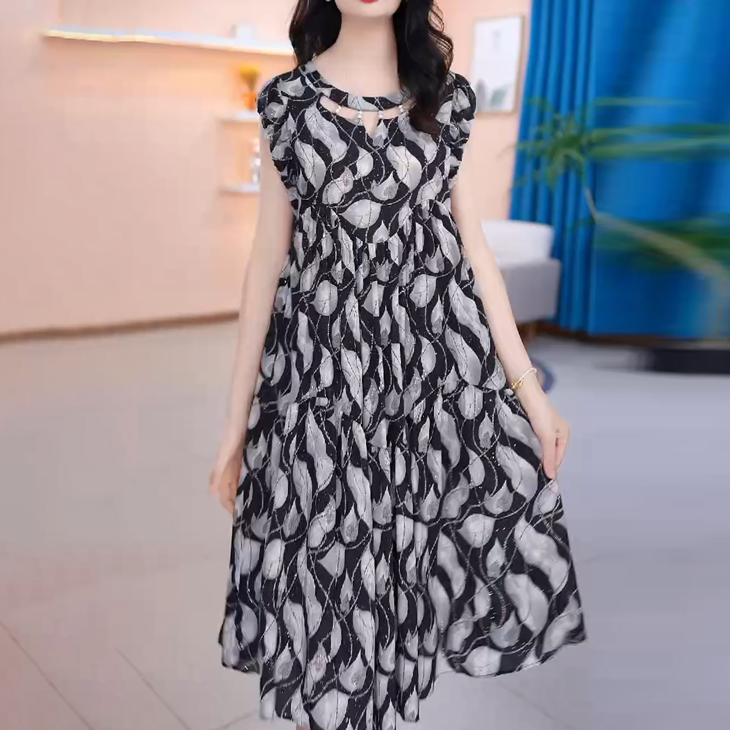 连衣裙2025新款女夏季十三行今年流行爆款气质名媛减龄轻奢高级感