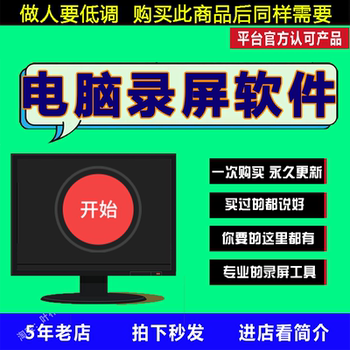 2025pc电脑4K1080P录屏录制软件声音录像录制工具无水印录制mp4