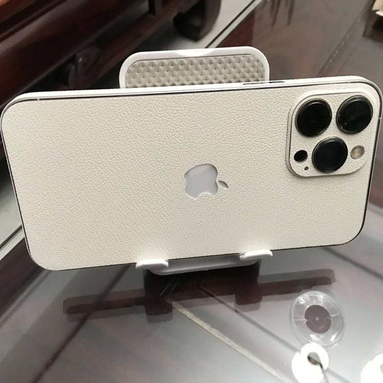 适用苹果12promax素皮背膜iphone12pro后盖膜12磨砂改色贴纸12mini手机后膜防指纹皮纹双色拼接彩膜全包边框