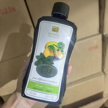 法国Estebel1833第五精华香薰精油500ML装柠檬薄荷香港eb精油清新