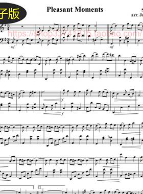 Joplin乔普林Pleasant Moments愉悦的时刻 大小提琴二重奏总谱
