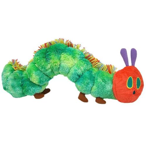 新款跨境儿童绘本Eric Carle 好饿的毛毛虫毛绒玩偶 毛毛虫公仔