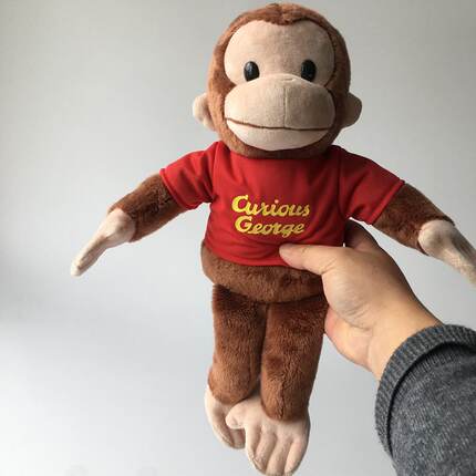 儿童欧美启蒙教育好奇猴Curious George Monkey 毛绒玩具公仔