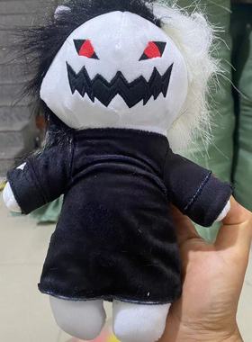 俄罗斯爆款 zxc cat plush 恐怖黑白呲牙猫 万圣节毛绒玩偶公仔