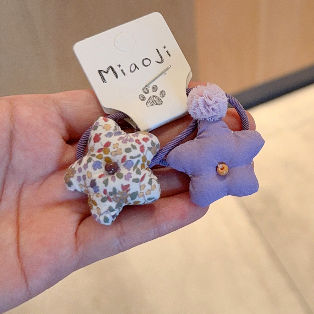 甜美碎花可爱手作发圈儿童布艺星星头绳宝宝丸子头发饰五角星发绳,童装/婴儿装/亲子装,发饰,淘宝优惠券,粉丝福利购,淘宝优惠卷