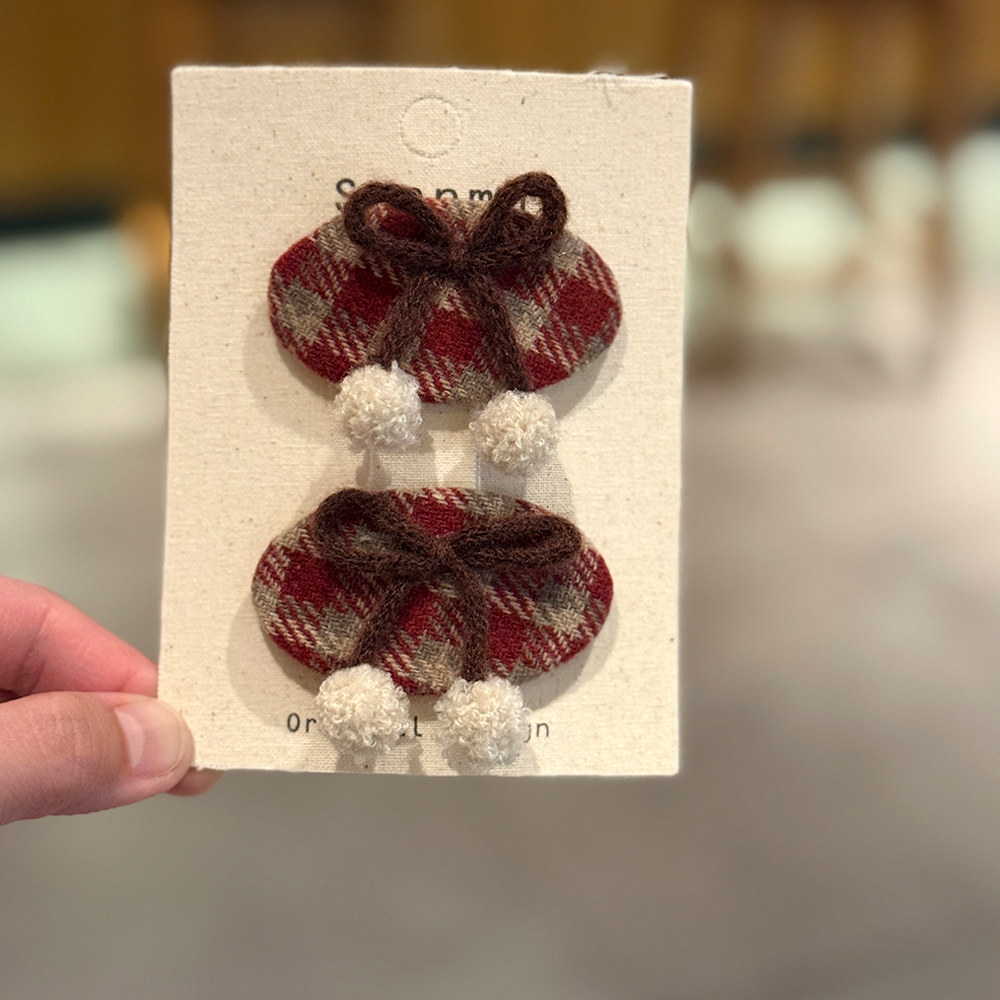 新年红色发夹儿童毛绒球过年bb夹宝宝蝴蝶结碎发夹女童刘海夹发卡,童装/婴儿装/亲子装,发饰,淘宝优惠券,粉丝福利购,淘宝优惠卷