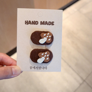 宝宝蘑菇发夹迷你小BB夹婴儿夹子胎毛卡子儿童头饰不伤发刘海边夹