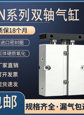 气缸小型气动双轴双杆
