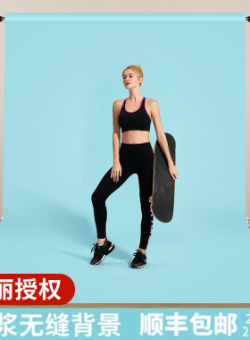 进口仙丽拍照背景纸2.72*11米正品摄影背景布纯色影楼拍摄背景纸白色黑色蓝色人像写真影棚拍照道具背景墙