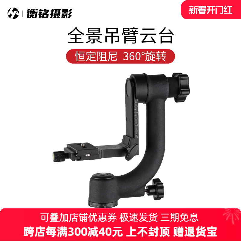 360度全景吊臂云台单反相机便携悬臂观鸟云台打鸟大炮稳定器镜头支架专业摄影长焦镜头拍鸟三脚架吊臂云台