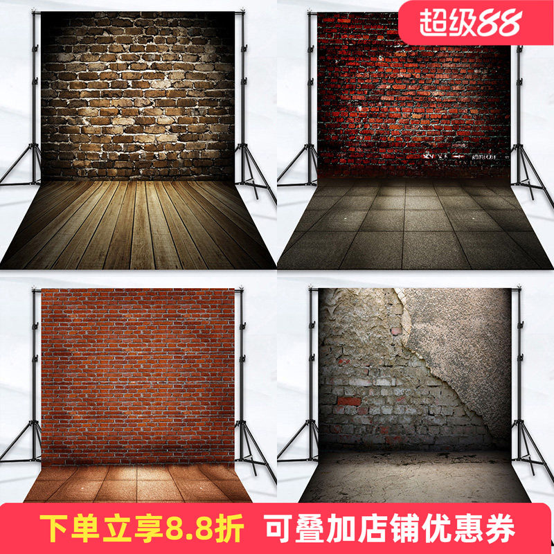 复古背景墙拍照北欧风古典背景布直播间挂布模特主播人像写真布摄影拍
