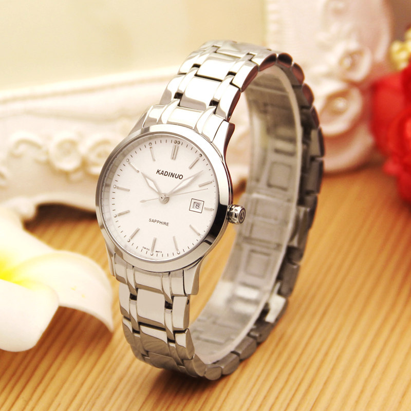 卡迪诺2019年新款手表女腕表瑞士机芯石英女士大表盘时尚简约钢带
