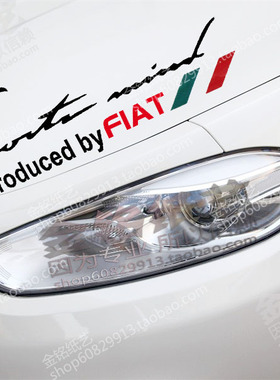 反光灯眉 汽车贴纸 菲亚特 博悦 菲翔VIAGGIO 意大利国旗汽车贴纸