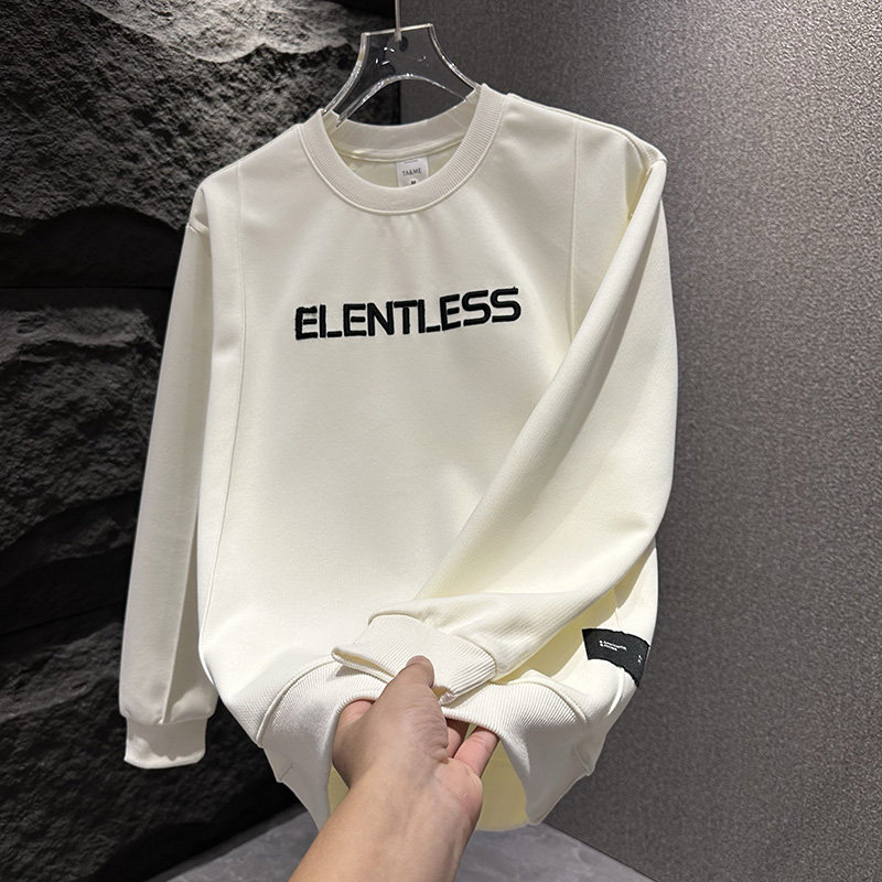 网红爆款潮流字母高级感百搭卫衣气质打底衫潮牌休闲打底套头体恤