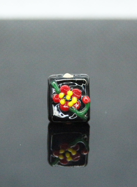 天运饰品女琉璃小清新方珠梅花