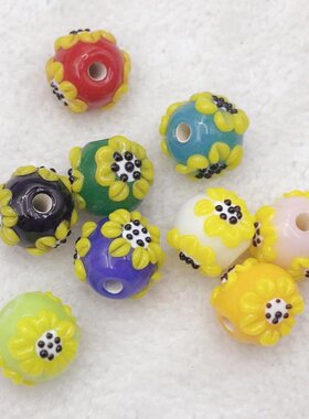 RJP101-RJP109 穆拉诺系列之太阳花 希望之花 12mm