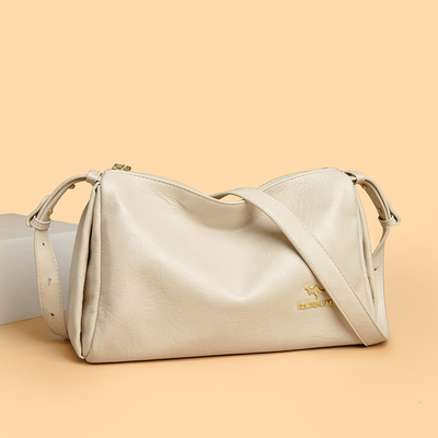 复古软皮包包女士斜挎单肩包简约百搭大气中年妈妈真皮枕头小包