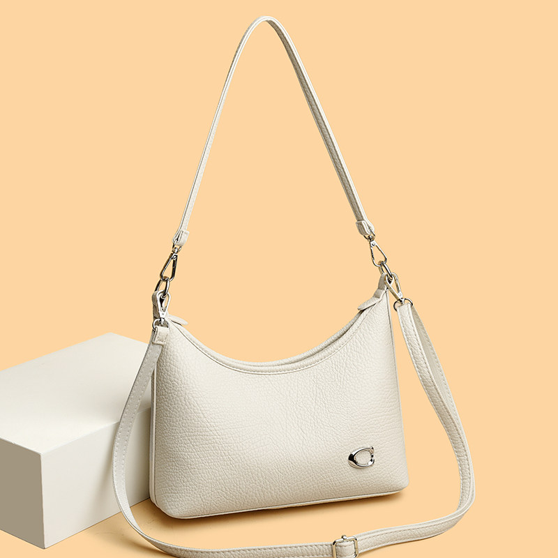 真皮包包女款轻奢小众时尚腋下包女士单肩斜挎软皮大容量简约百搭