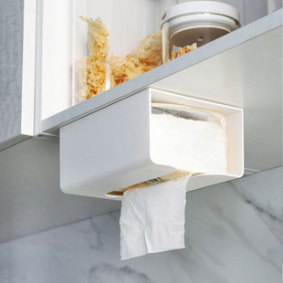 壁挂纸巾盒 创意抽纸盒 客厅家用卫生间擦手纸盒免打孔厕纸纸巾架