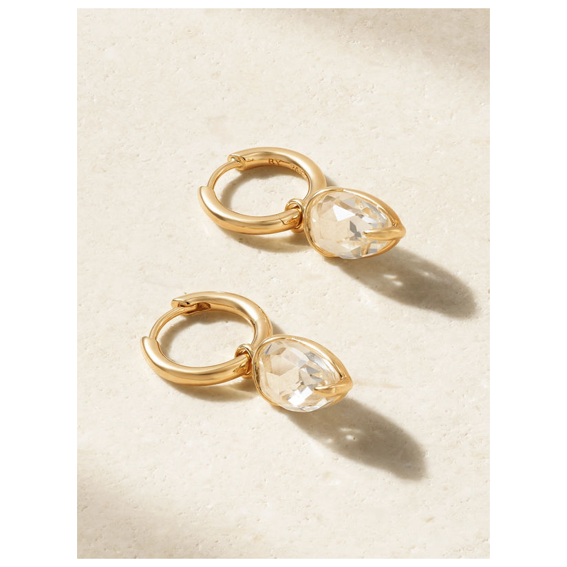 By Pariah Acorn 14K 再生金色托帕石耳环女