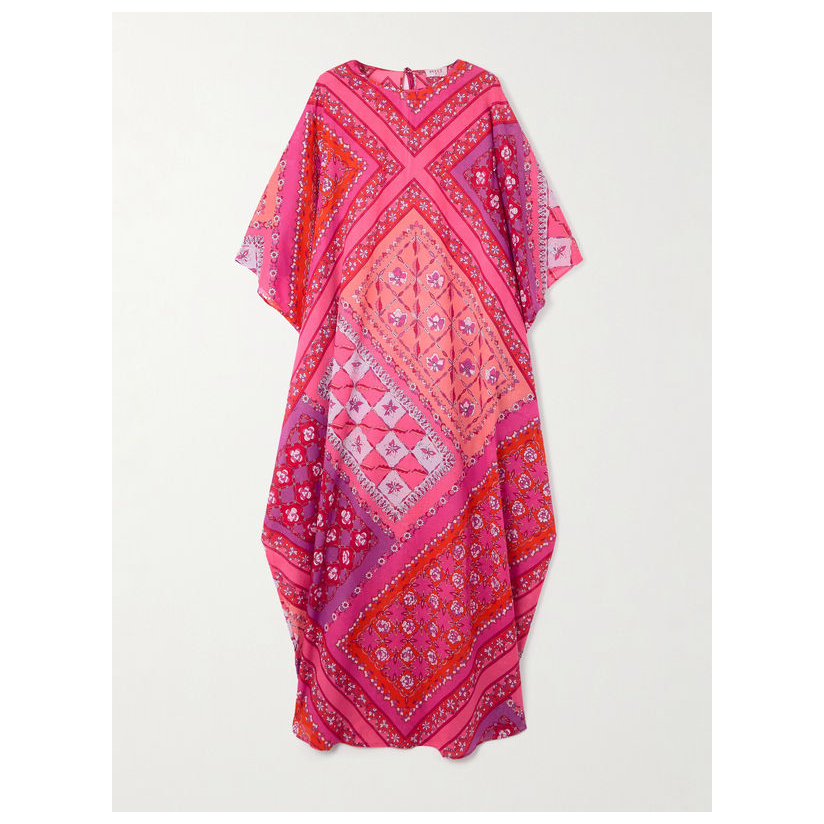 【迷衣海淘小程序】 Emilio Pucci 印花棉布土耳其式长衫女衬衣