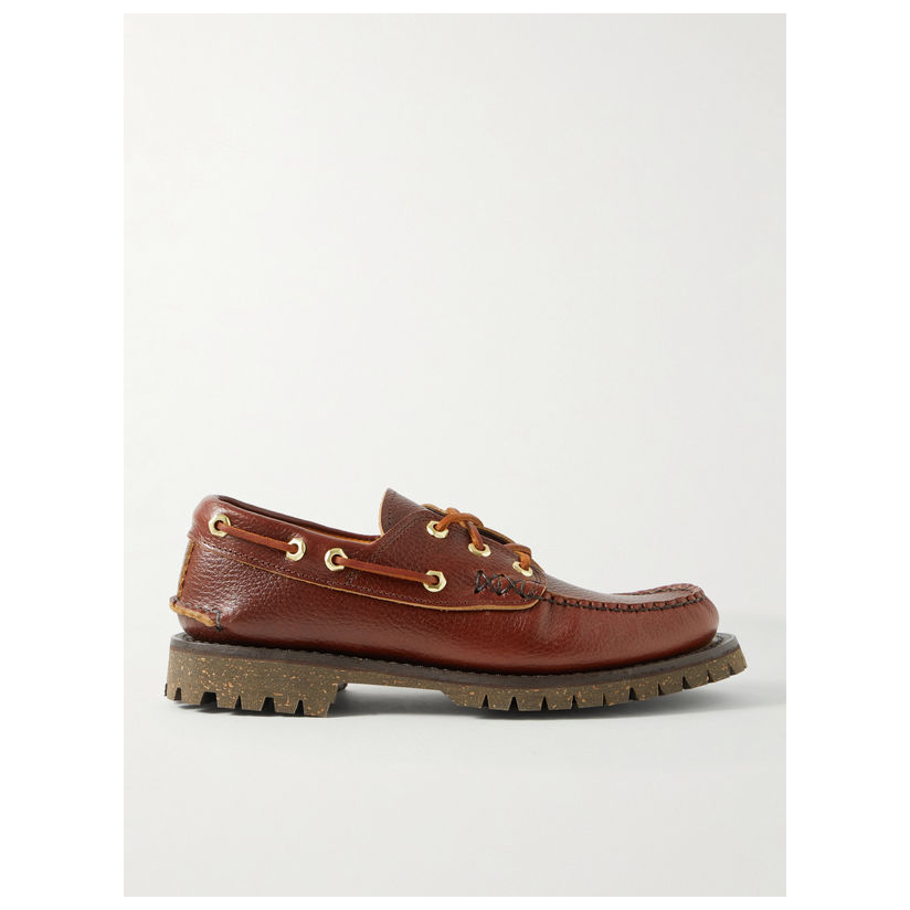 yuketen 全粒面皮质船鞋男