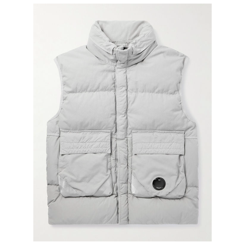 CPCOMPANY/康柏力 Eco-C R Recycled-Shell 带里衬连帽羽绒背心男
