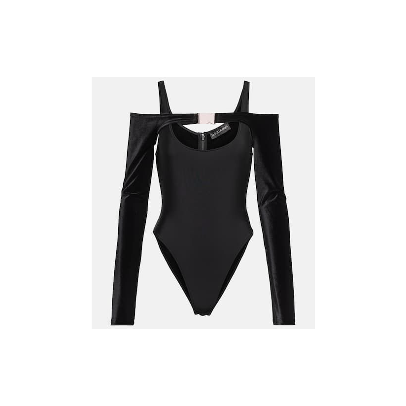 david koma 精饰剪口连体衣女