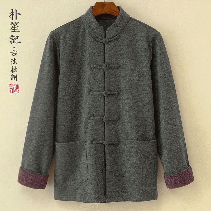 江城子慢！原创男士盘扣唐装复古中国风禅茶上衣春秋宽松厚款外套,男装,唐装,淘宝优惠券,粉丝福利购,淘宝优惠卷