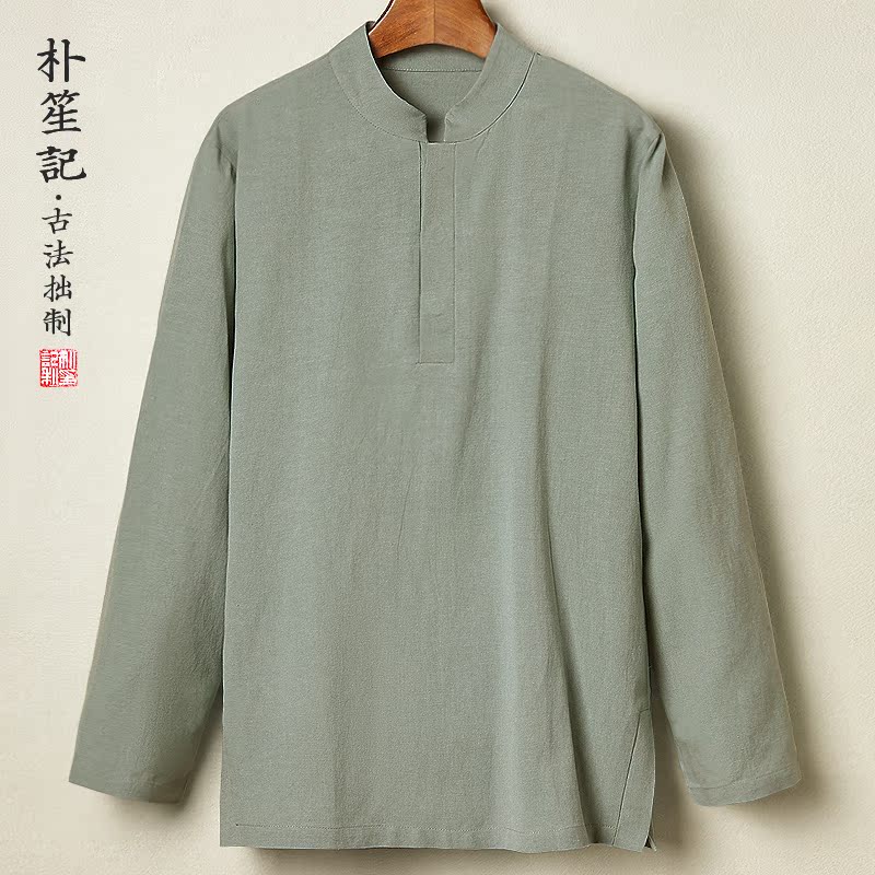 朴笙记原创中国风大码长袖t恤