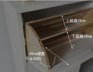 全实木鞋 轻奢3层翻斗带抽屉家用门口超薄小型入户玄关柜 柜美式