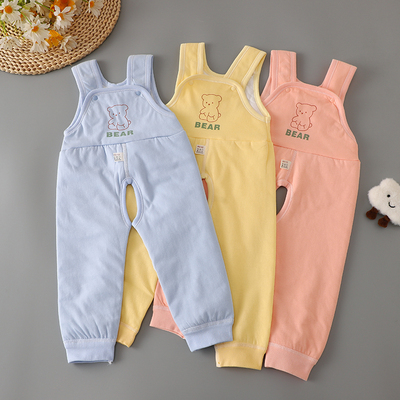 男女宝宝背带裤秋冬薄棉连体裤