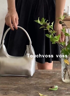 新款韩国ins女包手提包小众设计高级感枕头包百搭时尚漆皮手拎包