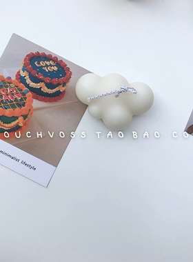 TOUCHVOSS韩国ins风创意手工云朵香薰蜡烛 拍照道具民宿家居装饰