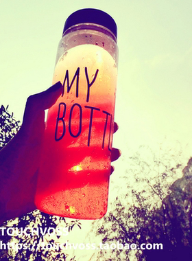 创意随身杯 ins时尚外带网红水果茶杯玻璃杯个性