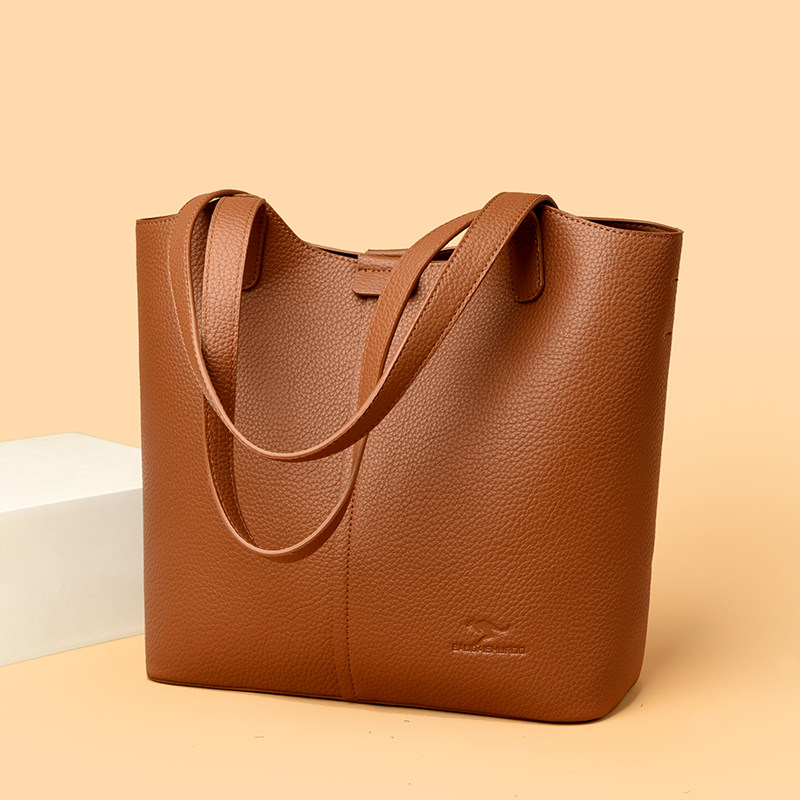 专柜正品真皮托特包女2025新款百搭软皮时尚单肩斜挎上班通勤日常