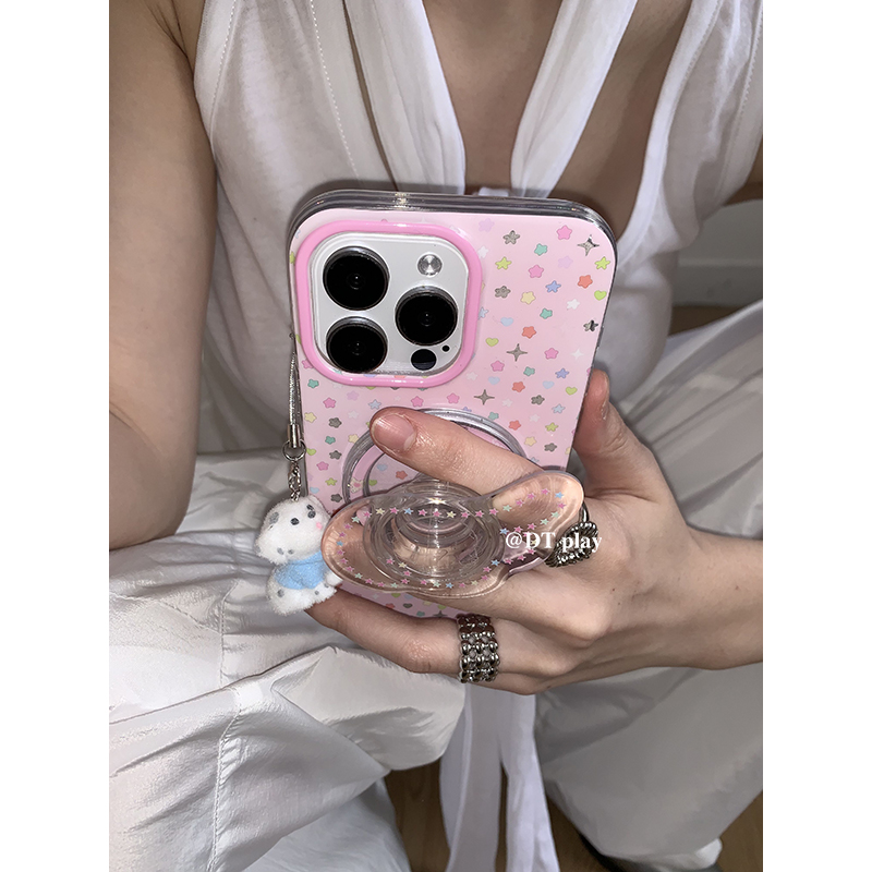 DT play《 From Pink Star》粉色星星翅膀韩国ins风小众博主适用于iphone16promax/15/14苹果13手机壳保护套