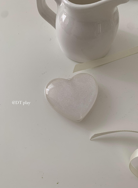 DT play 《Only U》一颗爱你的心白色爱心韩国ins小众适用于iphone17promax/15/14苹果16/12/13手机壳保护套