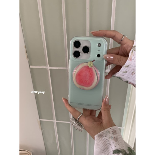 DT play 红心芭乐薄荷绿粉磁吸夏日韩国ins博主小众设计适用于iphone17promax/16/15苹果14/13手机壳保护套