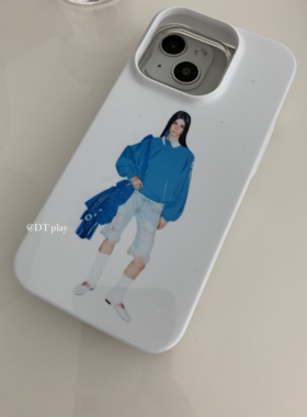 DT play蓝色芭蕾少女向上生长韩国博主ins风适用于iphone13pro/14promax苹果11/12/14/15/16promax手机壳