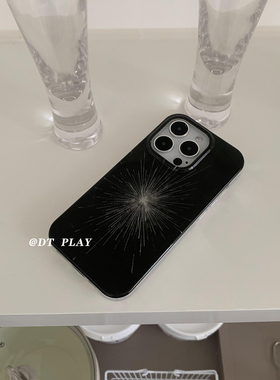 DT play 黑夜中的灿烂花火韩系ins小众设计感简约耐看博主适用于iphone17/16promax苹果13/14/15手机壳保护套