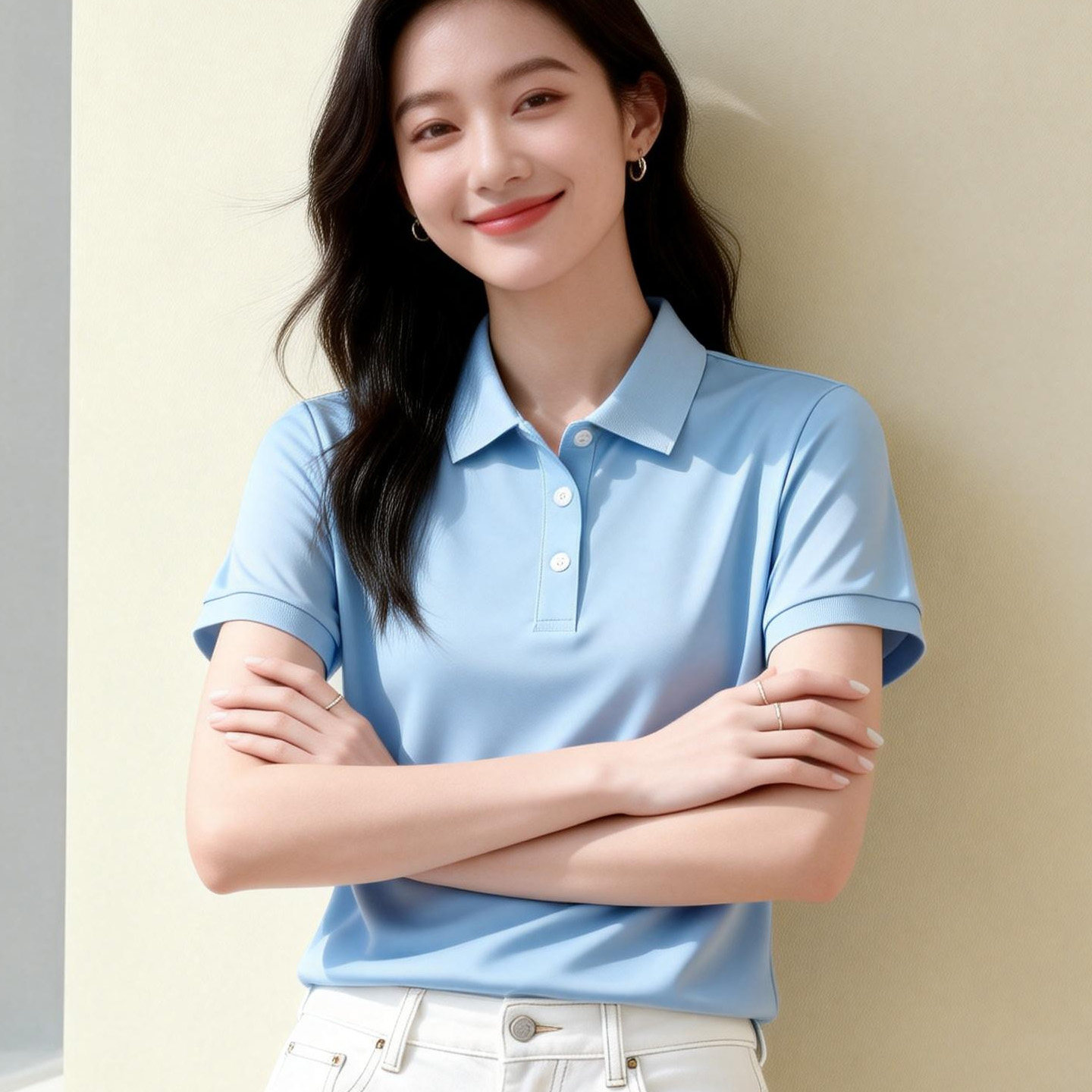 2026夏季冰丝polo衫短袖女定制logo工作服 翻领休闲速干衣t恤订做,女装/女士精品,POLO衫,淘宝优惠券,粉丝福利购,淘宝优惠卷