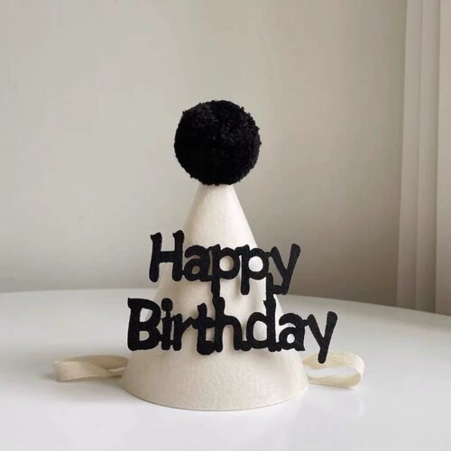 ins可爱生日帽成人创意毛毡帽子