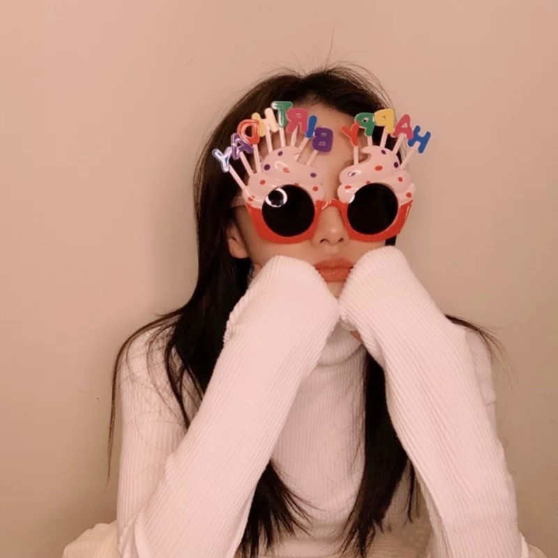 小红书同款生日快乐眼镜搞怪造型可爱派对拍照道具聚会摆拍装饰品