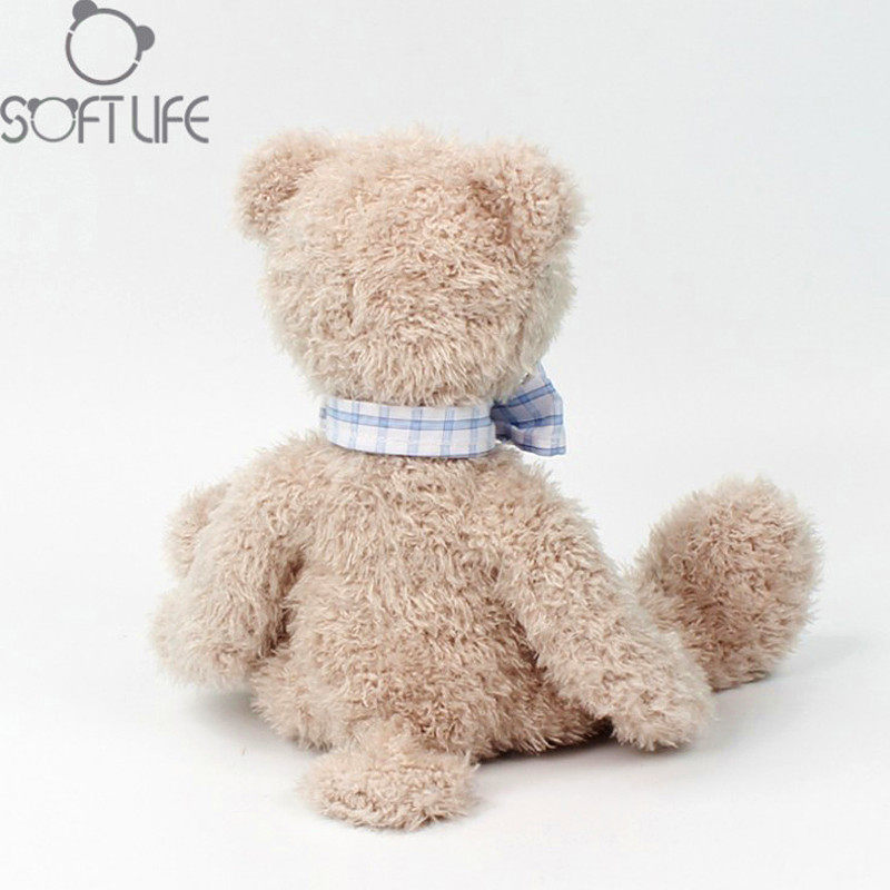 SOFTLIFE 신사 곰 진정 인형은 와 함께 잠을 자고 테디 베어 인형 어린이 플러시 장난감
