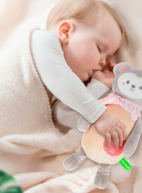 TOLOLO公仔鼠兔猴宝宝抱抱布偶柔软可入口婴儿童陪伴入睡安抚玩偶