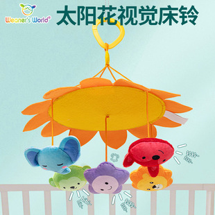 婴儿床铃玩具摇铃新生儿宝宝推车挂件车载安抚可悬挂转转乐防斜视